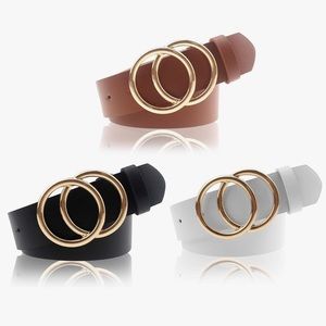 Set of 3 Double Ring Belts